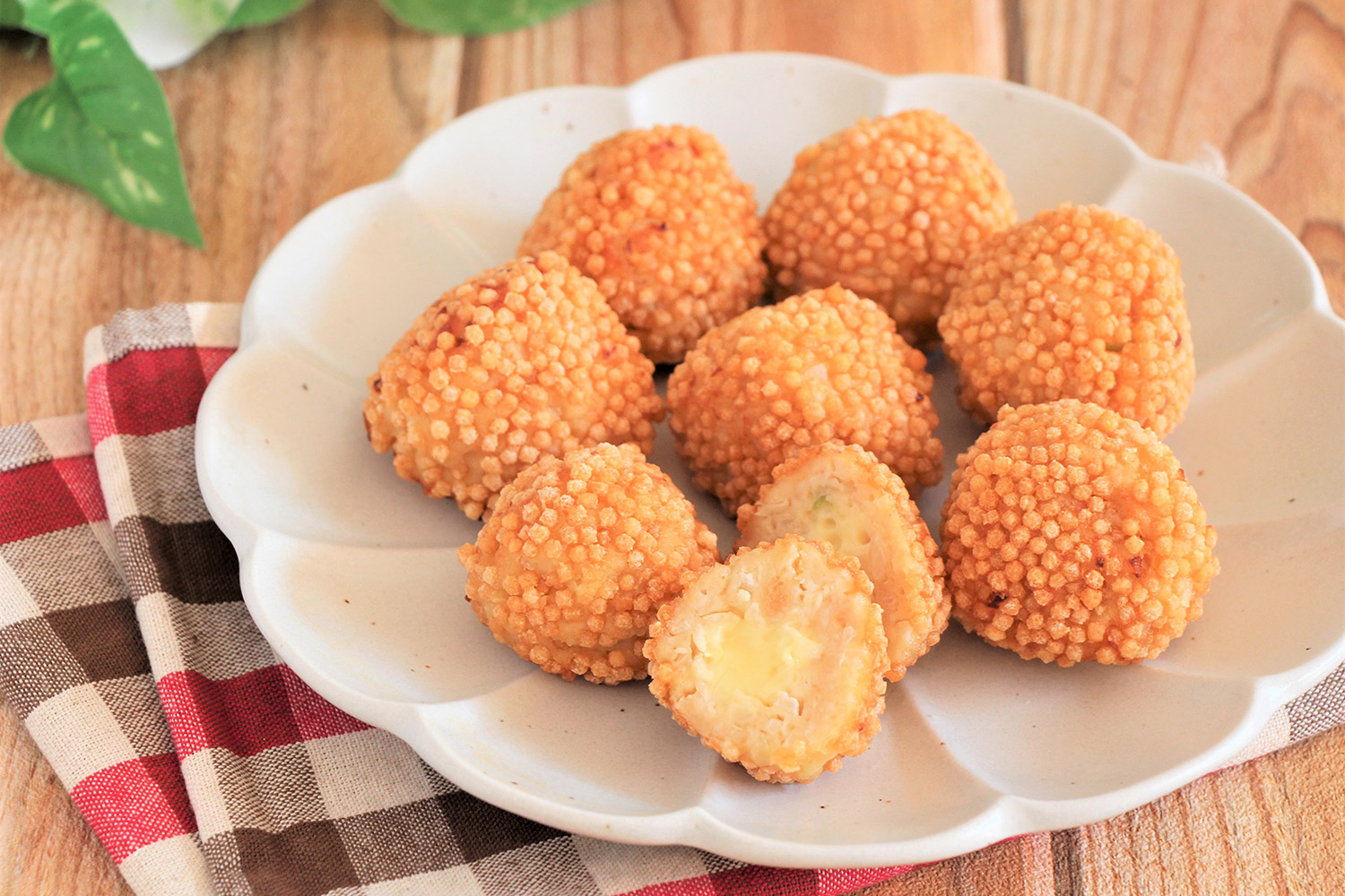 Cheese tori with Bubu Arare Cheese tori with Bubu Arare